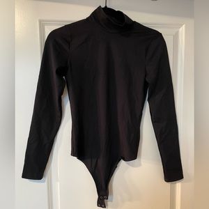 NWT Black Abercrombie mock neck bodysuit size S